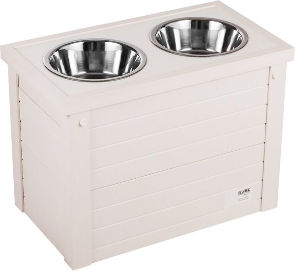 Age Pet Ecoflex Piedmont Raised Double Diner - Antique White