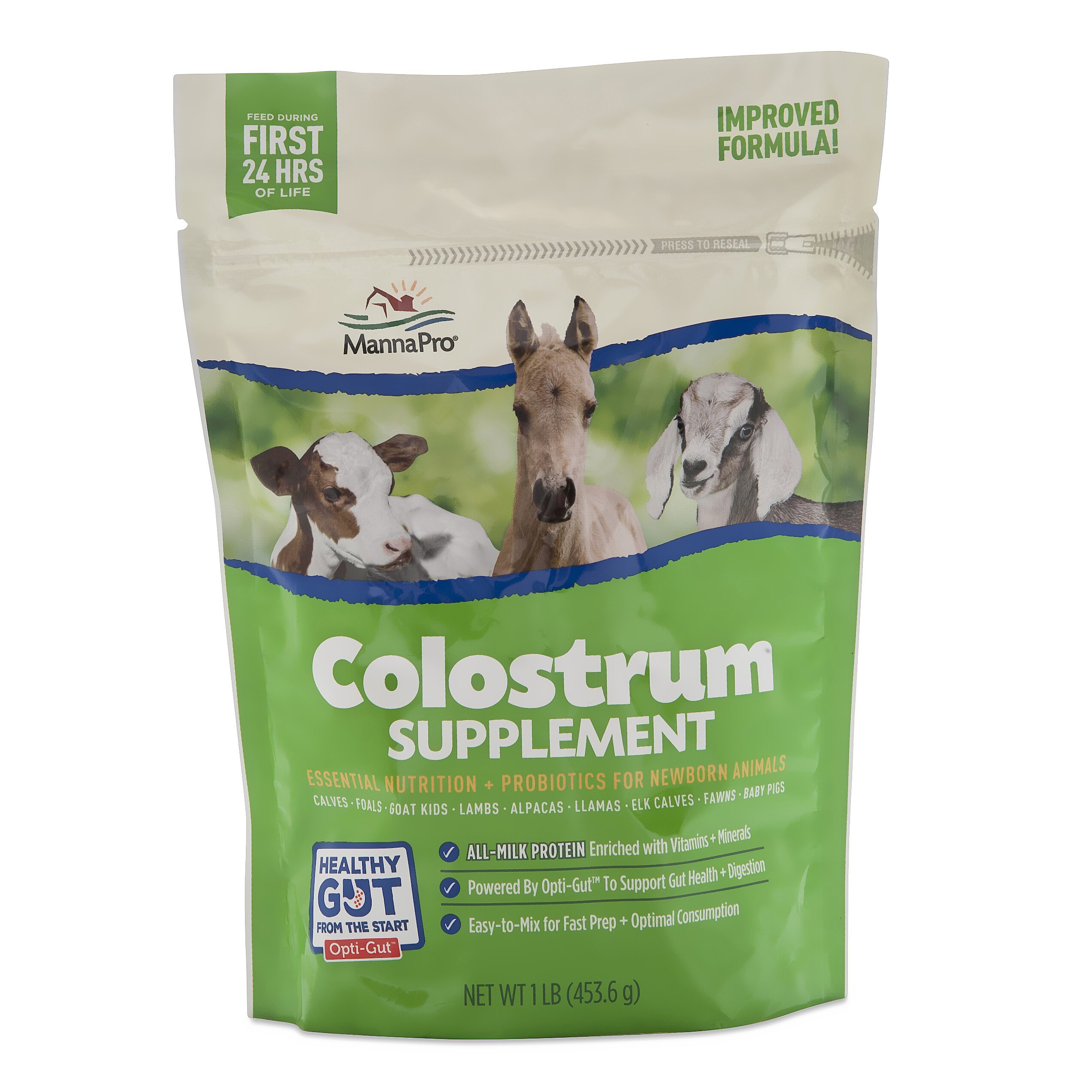 MANNA PRO Colostrum with Probiotics Multi-Species Livestock Powder ...