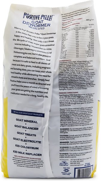 Manna Pro Positive Pellet Goat Dewormer