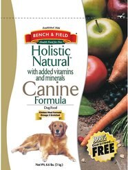 Bench & Field Holistic Natural Formula Dry Dog Food, 6.6-lb bag