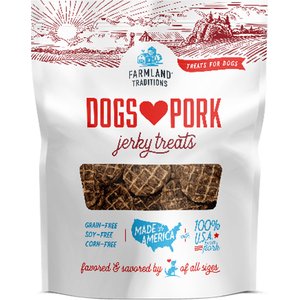 Farmland Traditions USA Dogs Love Pork Grain-Free Jerky Dog Treats, 5-oz bag