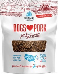 Farmland Traditions USA Dogs Love Pork Grain-Free Jerky Dog Treats, 13.5-oz bag