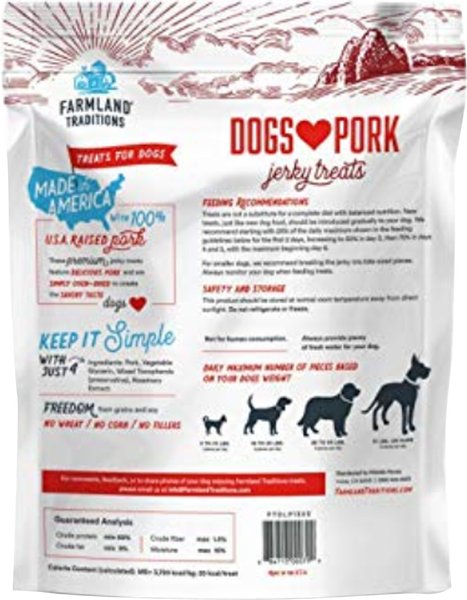 Farmland Traditions Chicken Jerky For Dogs FARMLAND TRADITIONS USA