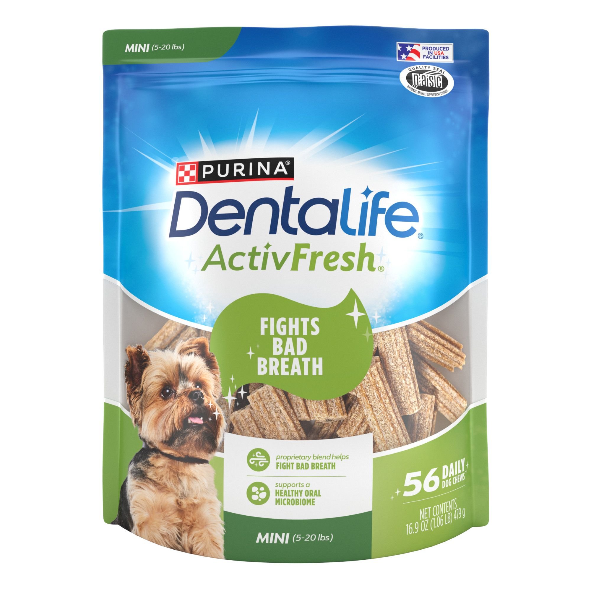 DENTALIFE ActivFresh Daily Oral Care Mini Dental Dog Treats