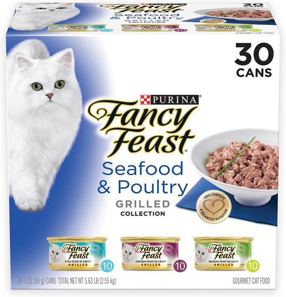 Discontinued - FANCY FEAST Grilled Gravy Seafood & Poultry Variety Pack ...