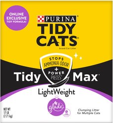 Tidy Max Lightweight Glade Clean Blossoms Scented Clumping Clay Cat Litter, 17-lb box