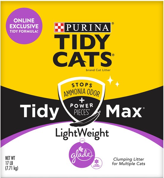 Tidy Max Lightweight Glade Clean Blossoms Scented Clumping Clay Cat Litter, 17-lb box slide 1 of 12