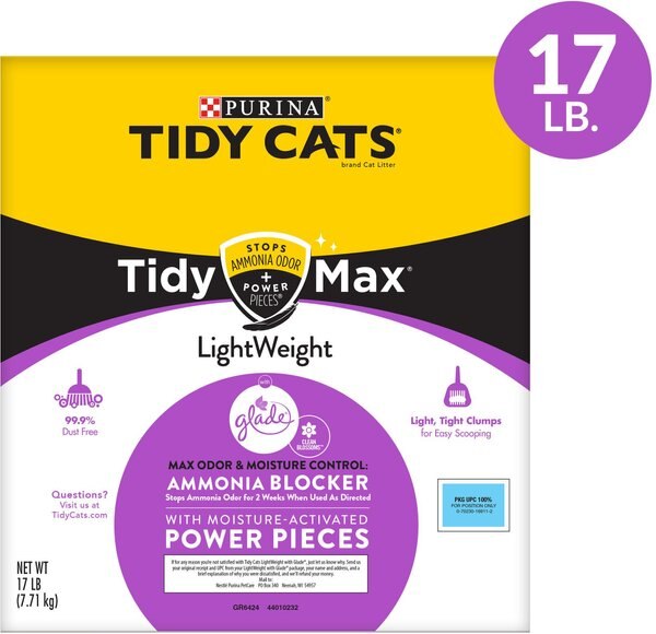 Tidy Max Lightweight Glade Clean Blossoms Scented Clumping Clay Cat Litter