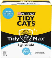 Tidy Max Lightweight Glade Clear Springs Scented Lightweight Clay Cat Litter, 17-lb box