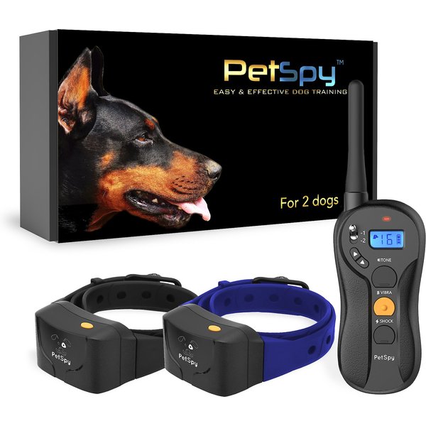 PETSPY P620 Waterproof Remote Dog Training Collar, 2 collars
