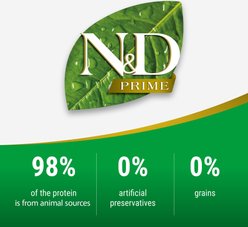 Farmina N&D Prime Boar & Apple Medium & Maxi Adult Grain-Free Dry Dog Food, 5.5-lb bag slide 2 of 7