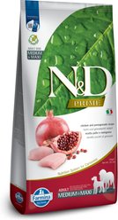 Farmina N&D Prime Chicken & Pomegranate Medium & Maxi Adult Grain-Free Dry Dog Food, 26.5-lb bag