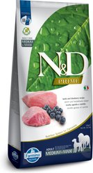 Farmina N&D Prime Lamb & Blueberry Medium & Maxi Adult Grain-Free Dry Dog Food, 26.4-lb bag