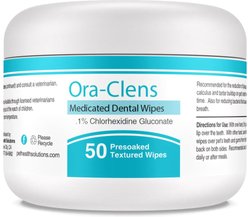 Ora-Clens Dog Dental Wipes, 50 count