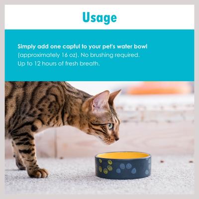 Show full view: Ora-Clens Dental Rinse Water Additive for Dogs & Cats, 8-fl oz bottle slide 6 of 9