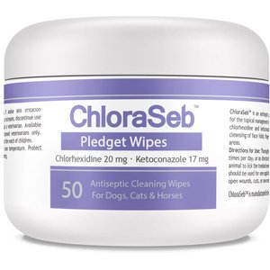 ChloraSeb Pledget Wipes for Dogs, 50 count