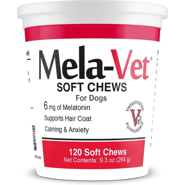 MELAVET Soft Chew Skin & Coat Supplement for Dogs & Cats, 120 count