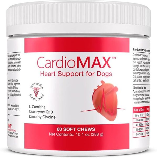 CardioMAX Soft Chew Dog Heart Supplement, 60 count slide 1 of 8