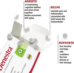 Denestra SAMe 200mg Tablet Liver & Joint Supplement for Dogs, 60 count slide 2 of 9