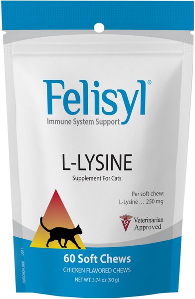 Felisyl Chicken Flavored Soft Chew Immune Supplement for Cats, 60 count slide 1 of 8