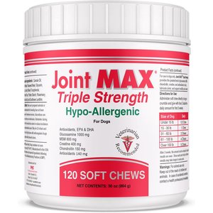 Ora-Clens Joint Max Triple Strength Hypo-Allergenic Dog Supplement, 120 count