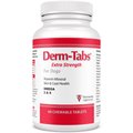 Derm-Tabs Extra Strength Liver Flavored Chewable Tablet Skin & Coat Supplement for Dogs, 60 count