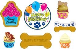 The Beistle Company Dog Birthday Decorating Kit, 10 count slide 2 of 5