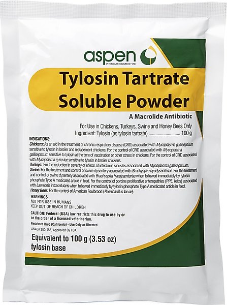 Tylosin Tartrate (Generic) Soluble Powder, 100-gm slide 1 of 4