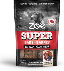 Zoe Super Bar Beef Recipe Grain-Free Dog Treats, 6-oz bag slide 1 of 8