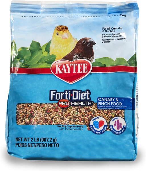 Kaytee Forti-Diet Pro Health Canary & Finch Food, 2-lb bag slide 1 of 3