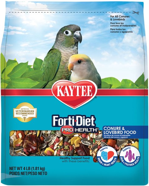 Kaytee Forti-Diet Pro Health Conure & Lovebird Food, 4-lb bag slide 1 of 9
