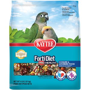 Kaytee Forti-Diet Pro Health Conure & Lovebird Food, 4-lb bag