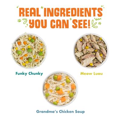 Show full view: Weruva Pumpkin Patch Pounce Variety Pack Canned Cat Food, 3-oz, pack of 12 slide 4 of 11