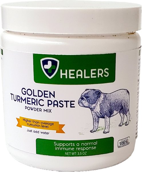Healers Turmeric Golden Paste Mix Dog Supplement, 3.5-oz jar slide 1 of 3
