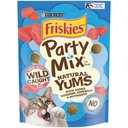 Friskies Party Mix Natural Yums with Wild Tuna Flavor Crunchy Cat Treats, 6-oz bag