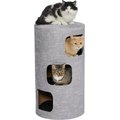 MidWest 3-Story Feline Nuvo Stella Cat Condo, Silver