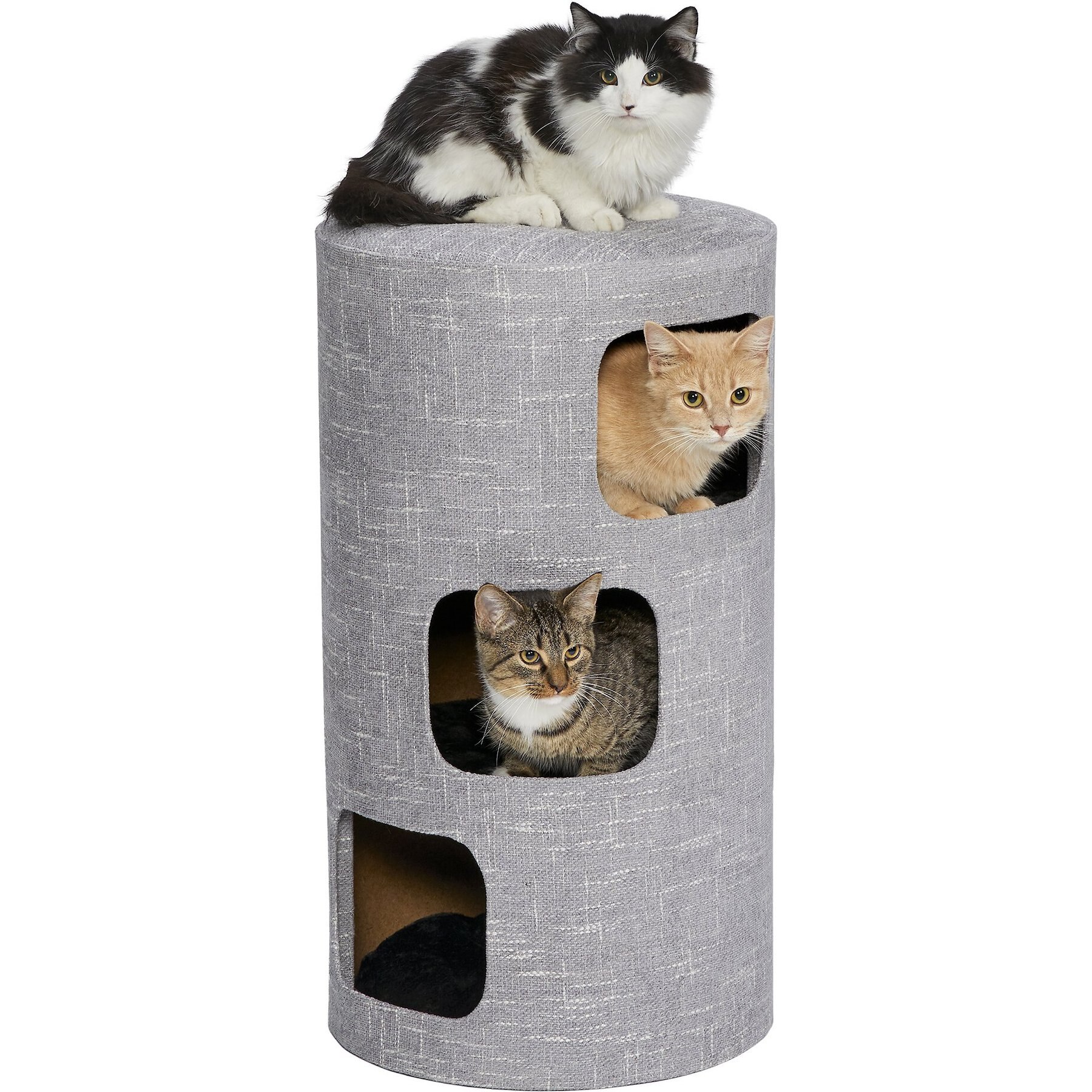 MIDWEST 3 Story Feline Nuvo Stella Cat Condo Silver Chewy