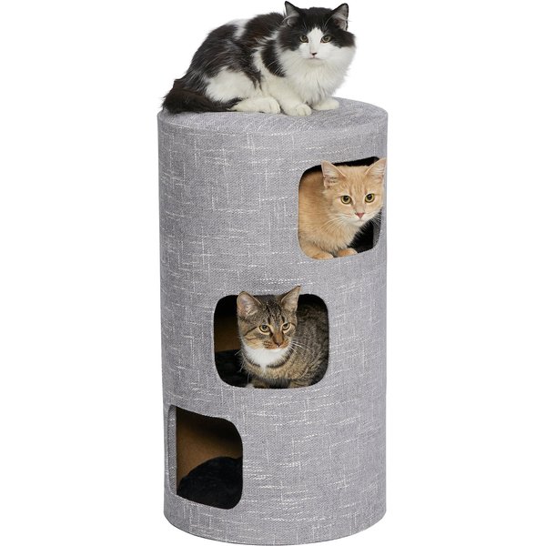 MidWest 1-Story Feline Nuvo Stella Cat Condo, Silver