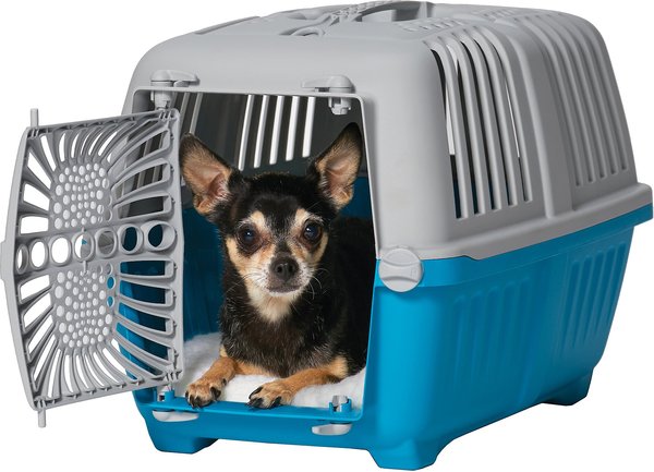 MidWest Spree Hard-Sided Dog & Cat Kennel, Blue, 19-in slide 1 of 6