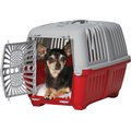 MidWest Spree Hard-Sided Dog & Cat Kennel, Red, 19-in