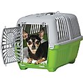 MidWest Spree Hard-Sided Dog & Cat Kennel, Green, 19-in