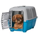 MidWest Spree Hard-Sided Dog & Cat Kennel, Blue, 22-in