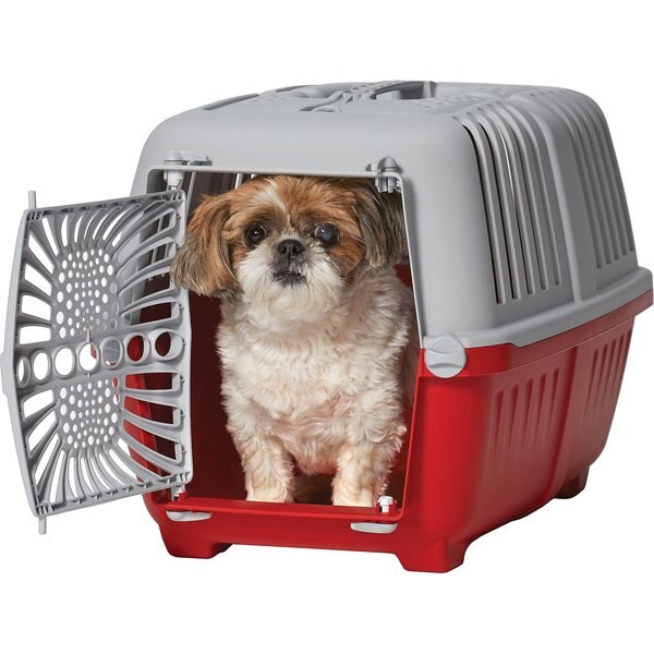 MIDWEST Spree HardSided Dog & Cat Kennel, Red, 22in