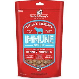 Stella & Chewy's Stella's Solutions Immune Boost Freeze-Dried Raw Grass-Fed Lamb Dinner Morsels Dog Food, 13-oz bag