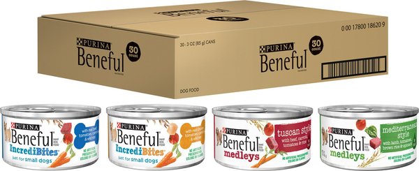 PURINA BENEFUL Incredibites Medleys Variety Pack Wet Dog Food 3