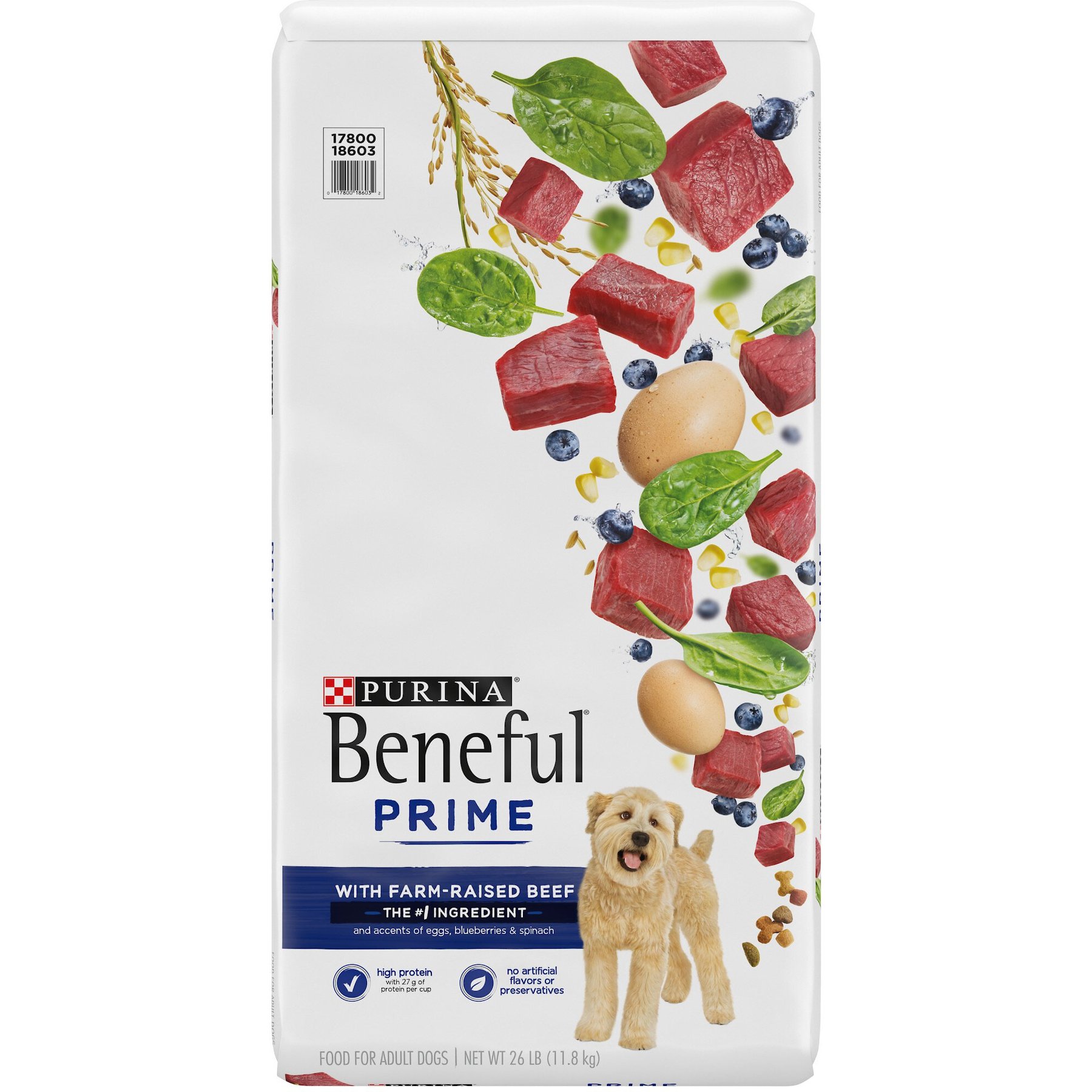 Discontinued PURINA BENEFUL Prime Farm Raised Beef High Protein Dry Dog Food 26 lb bag Chewy