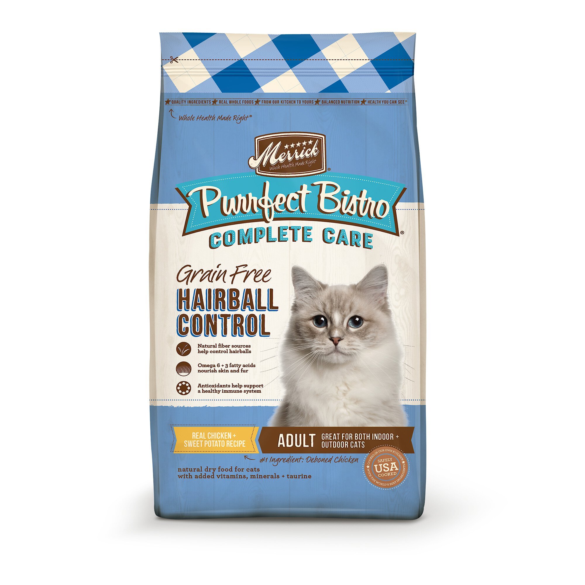 MERRICK Purrfect Bistro Complete Care Grain Free Hairball Control