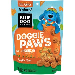 Blue Dog Bakery Doggie Paws Pumpkin Flavor Dog Treats, 10-oz bag