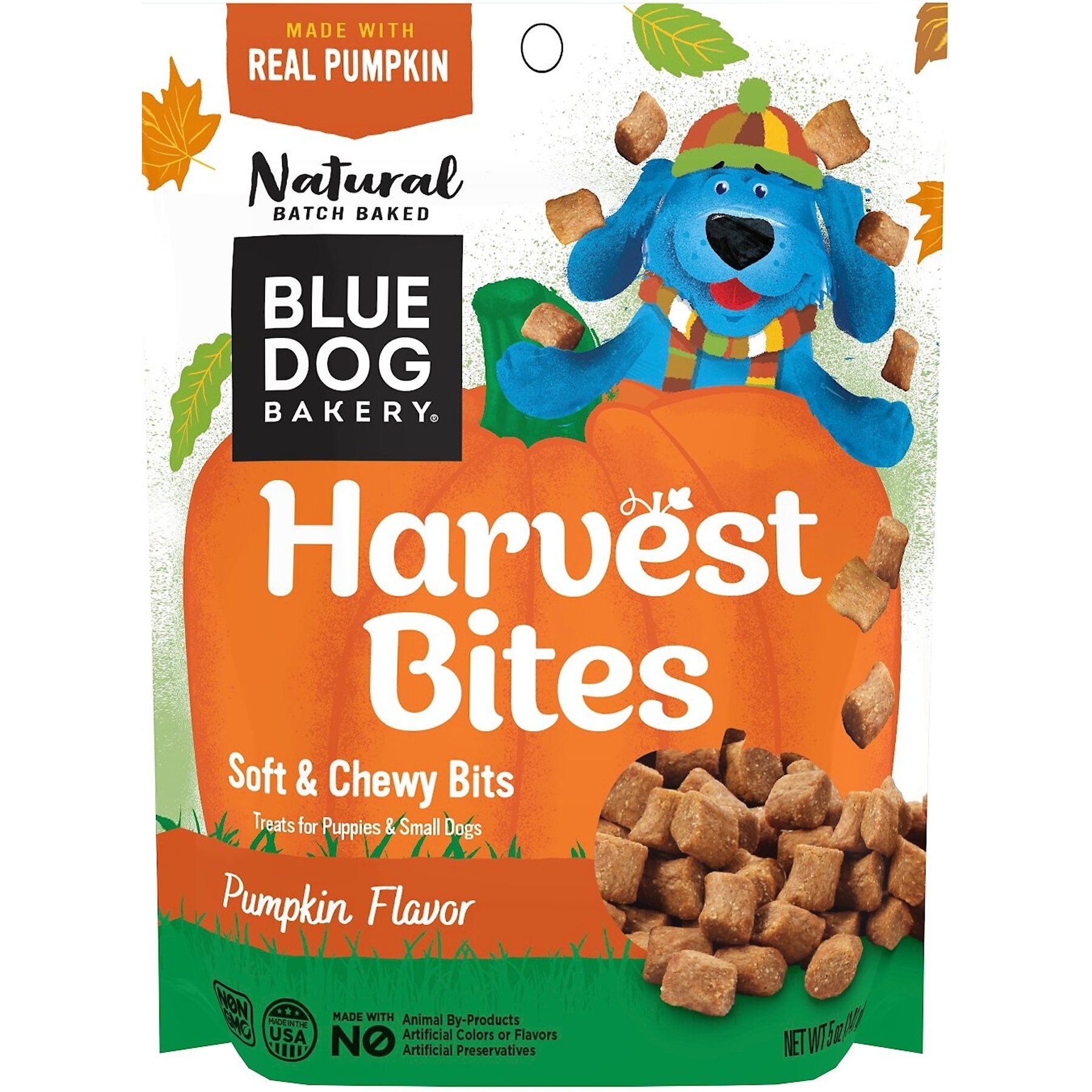 Blue Dog Bakery Harvest Bites Pumpkin Flavor Dog Treats