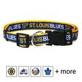 Pets First NHL Nylon Dog Collar, St.Louis Blues, Large: 18 to 28-in neck, 1-in wide